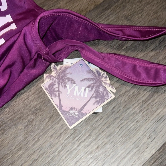 YMI Purple Stay Salty NWT Purple Swimsuit Size Medium - Picture 4 of 6